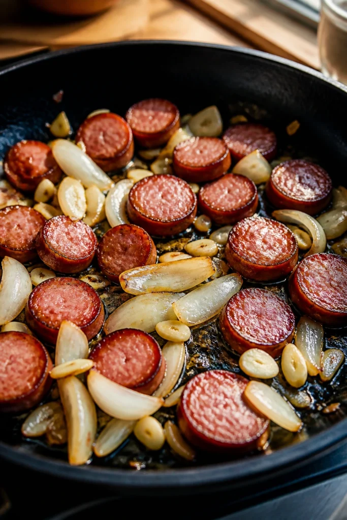 Savory Farmer Sausage with Brown Sugar Glaze