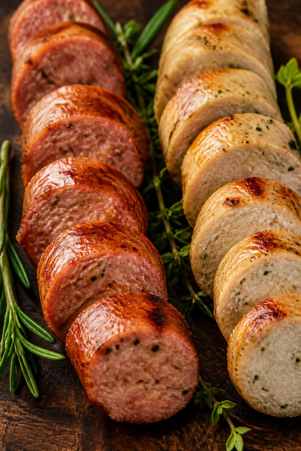 Two sausage varieties for variations on the recipe
