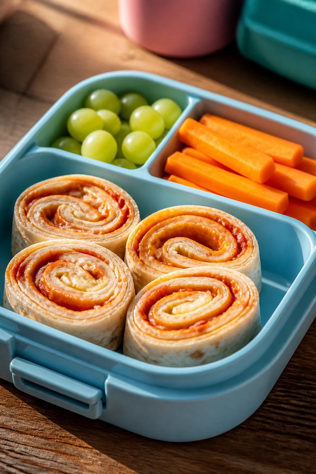 Served lunchplate with main item and sides.