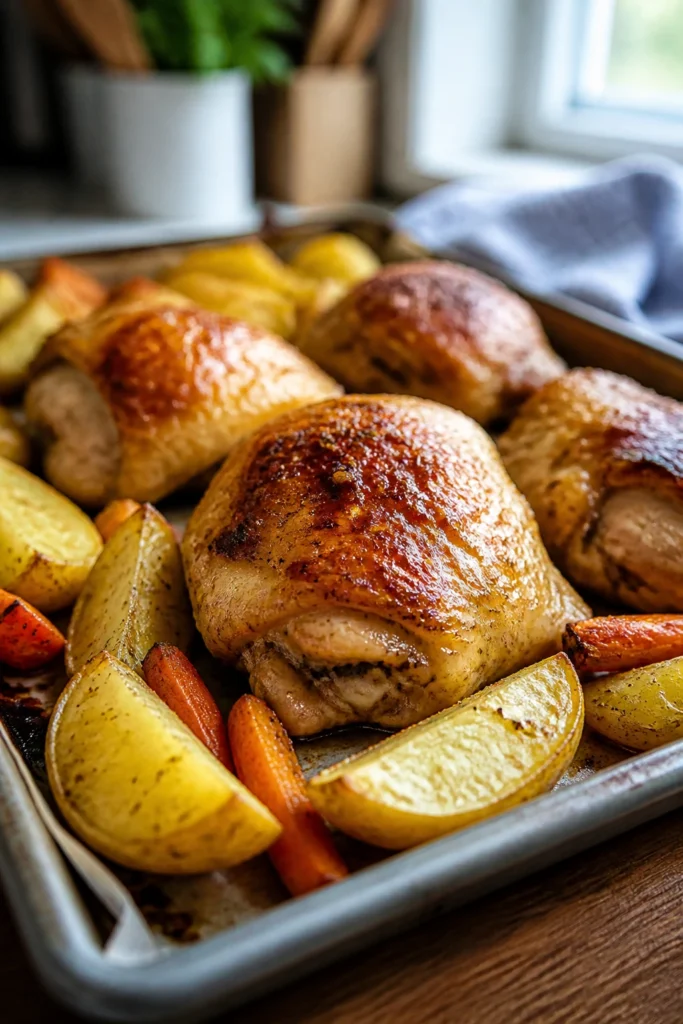Roasted Kid Friendly Chicken Dinner for Weeknight Dinners