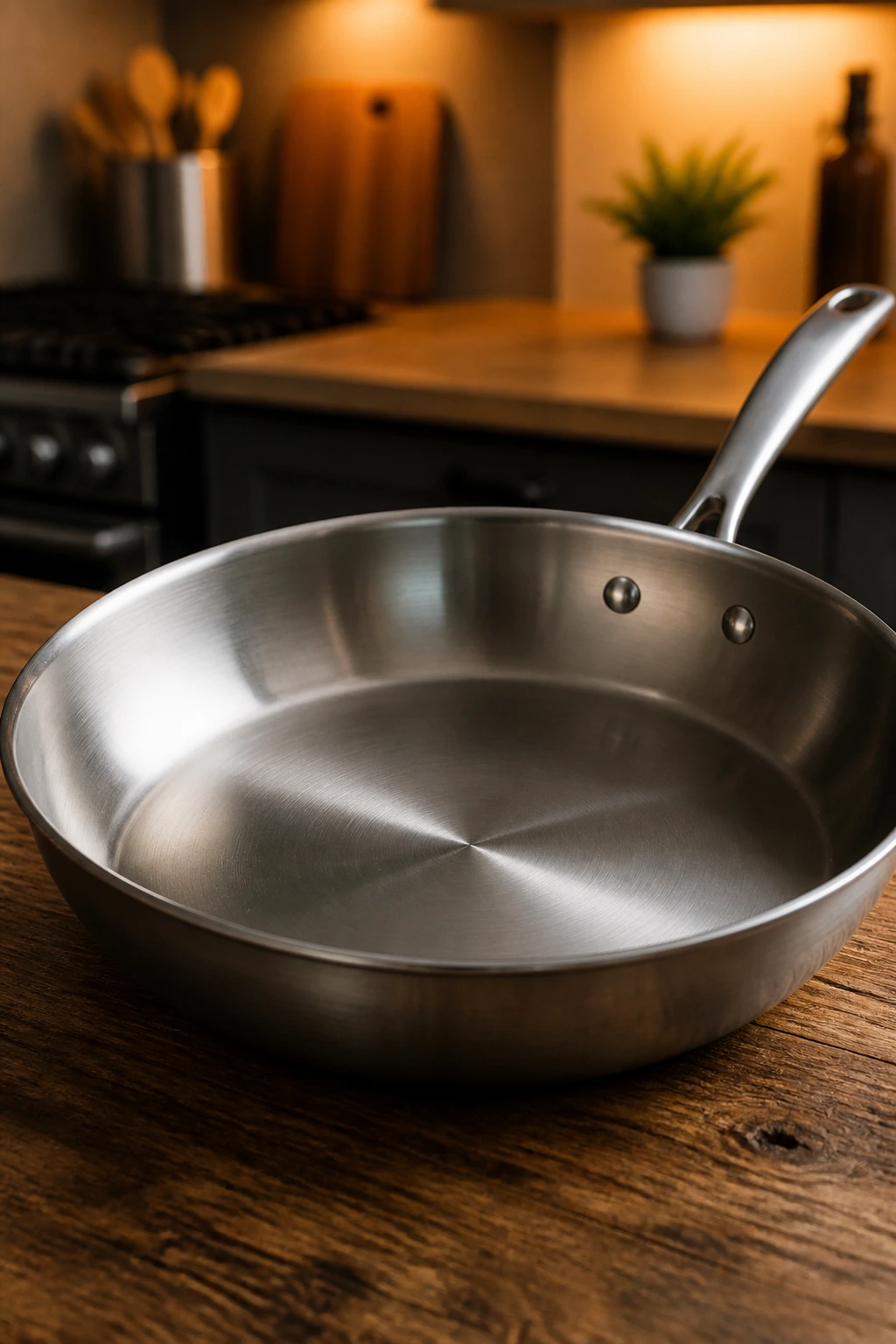 Close-up of a 12-inch skillet representing essential cookware