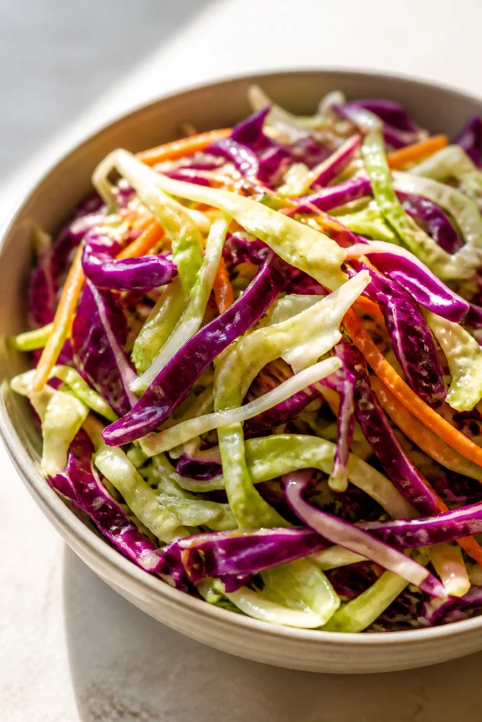 Zesty Cabbage Slaw with Homemade Dressing