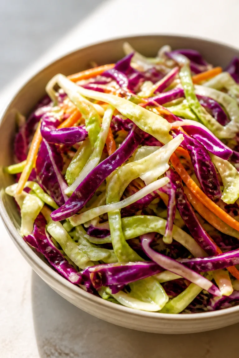 Zesty Cabbage Slaw with Homemade Dressing
