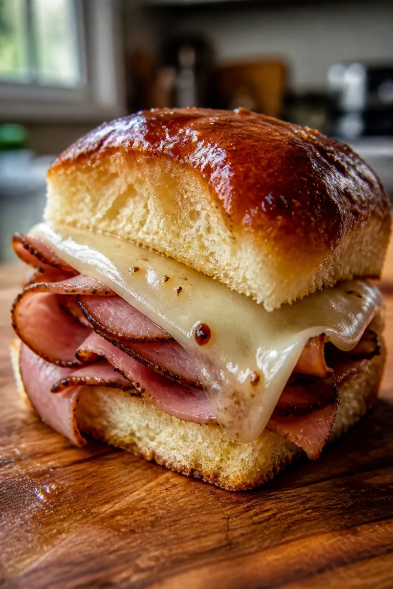 Smoky Ham and Cheese Slider with Brown Sugar Glaze