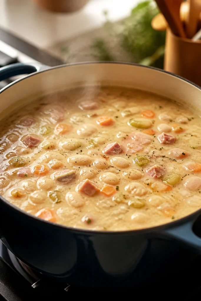 Creamy Ham and Bean Soup for Cold Winter Nights