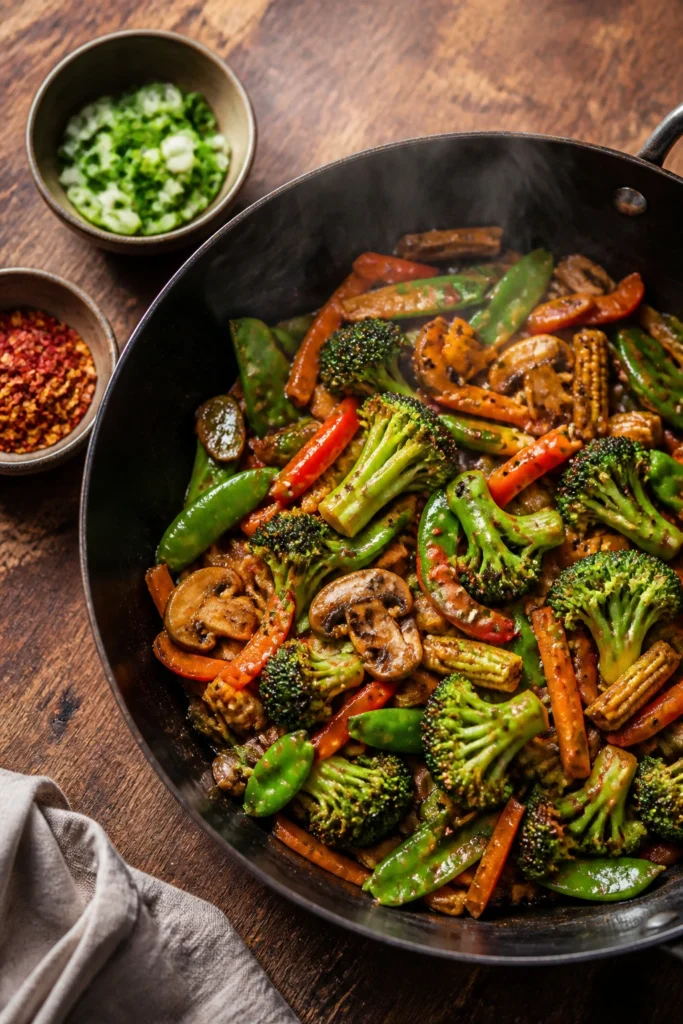 Crispy Veggie Stir Fry Better than Takeout