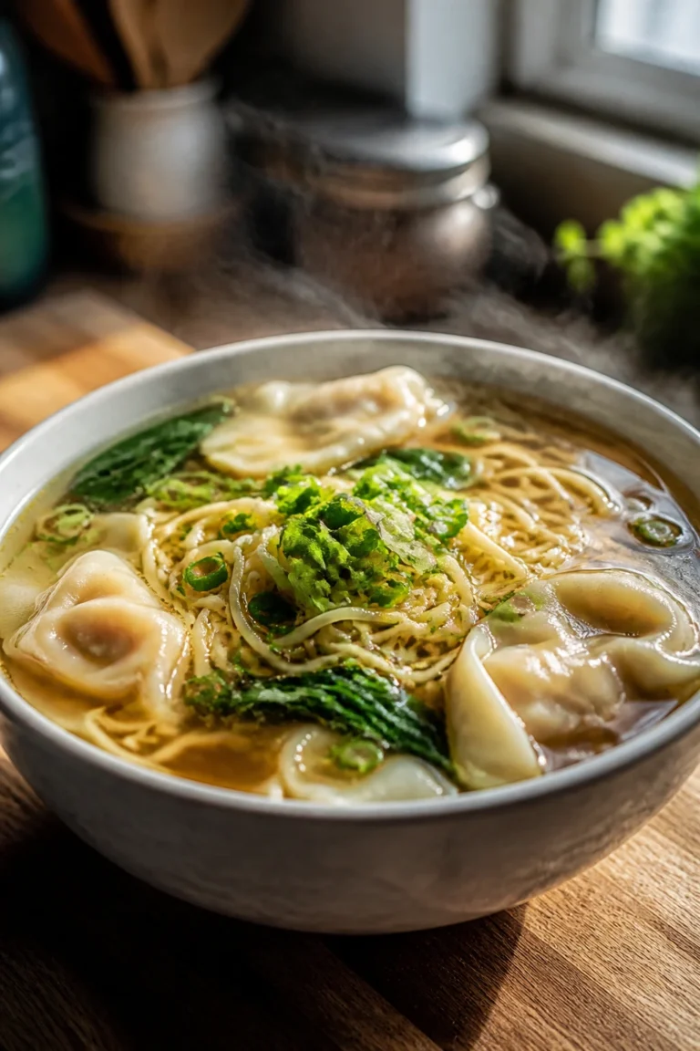 Cozy Wonton Noodle Soup for Cold Winter Nights