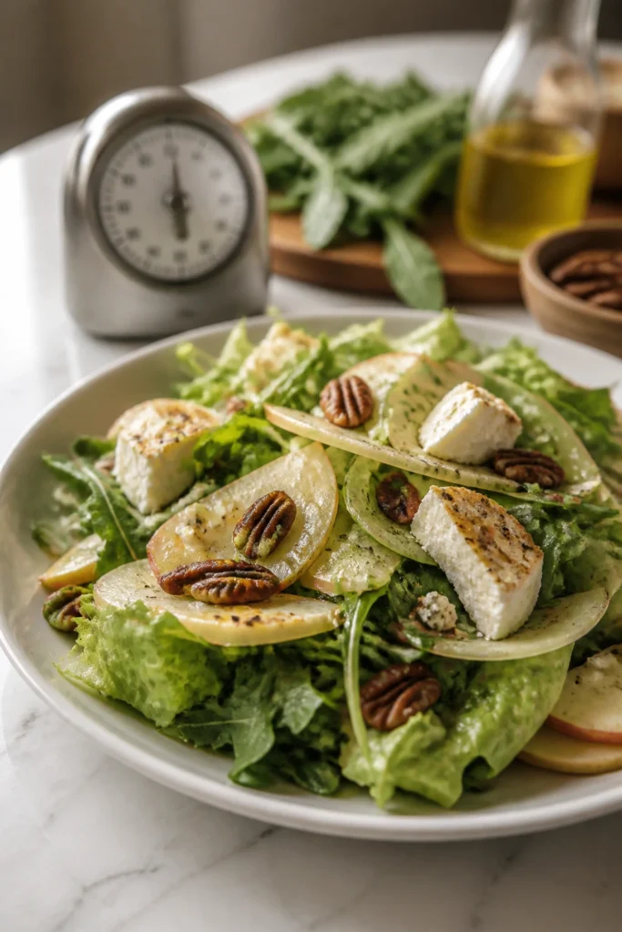 Crisp Goat Cheese Salad with Homemade Dressing