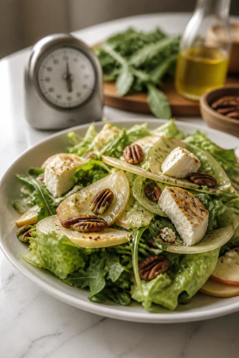 Crisp Goat Cheese Salad with Homemade Dressing