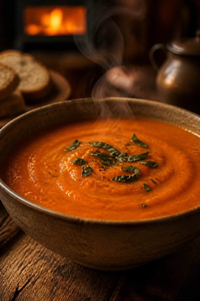 Creamy Homemade Tomato Soup for Cold Winter Nights