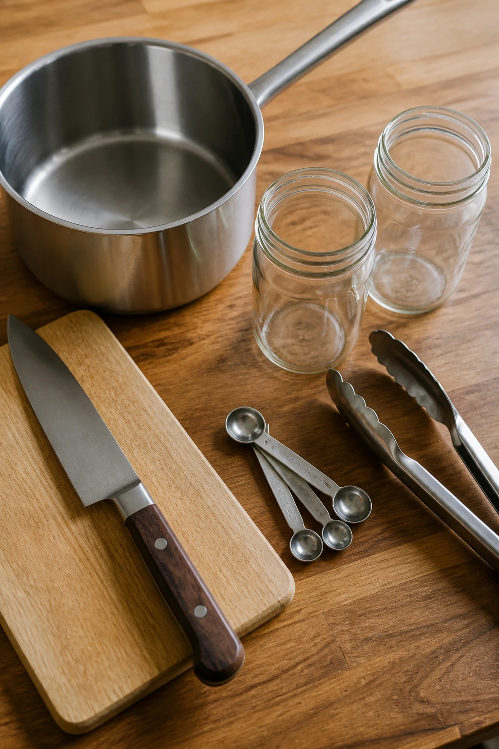 Captor of pickling tools arranged on a kitchen counter