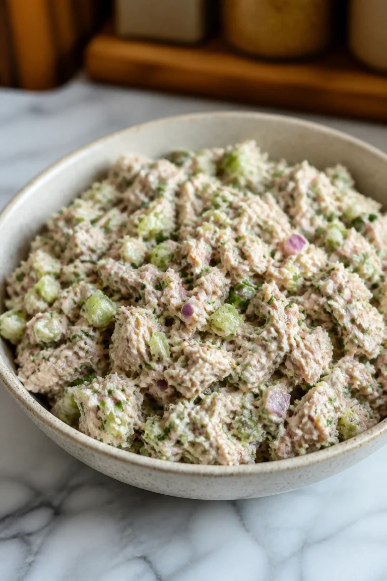 Fresh Creamy Tuna Salad with Homemade Dressing