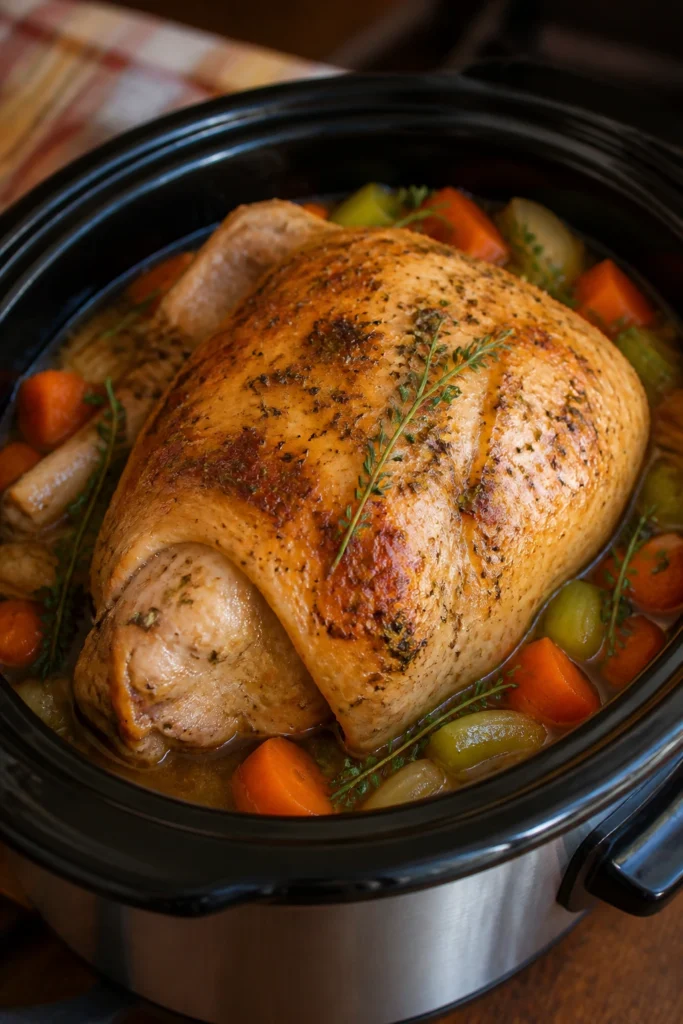 Tender Thanksgiving Slow Cooker You Can Set and Forget