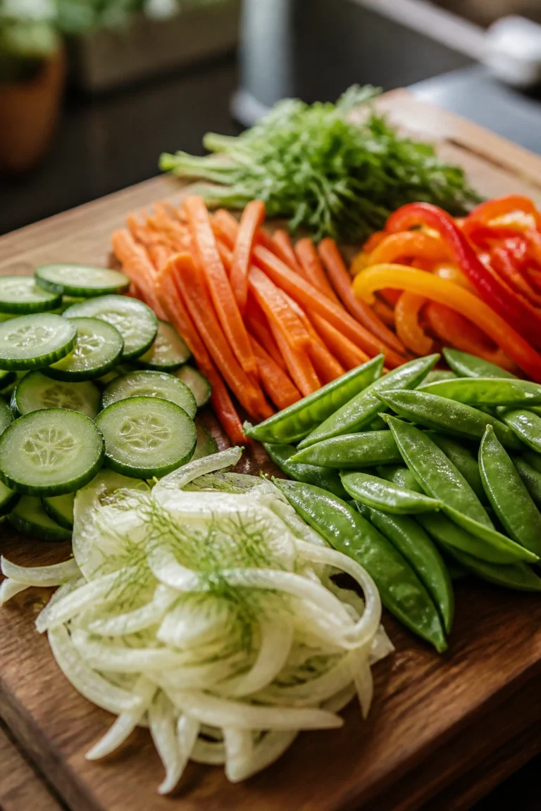 Fresh Raw Vegetables for a Healthy Dinner