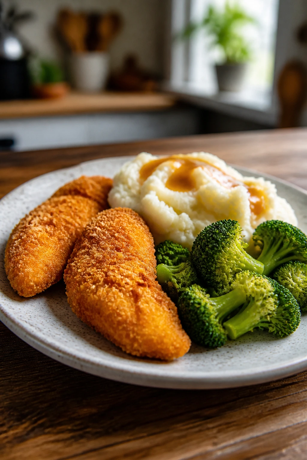 Close-up plate of a simple weeknight dinner representing budget-friendly meals for picky eaters