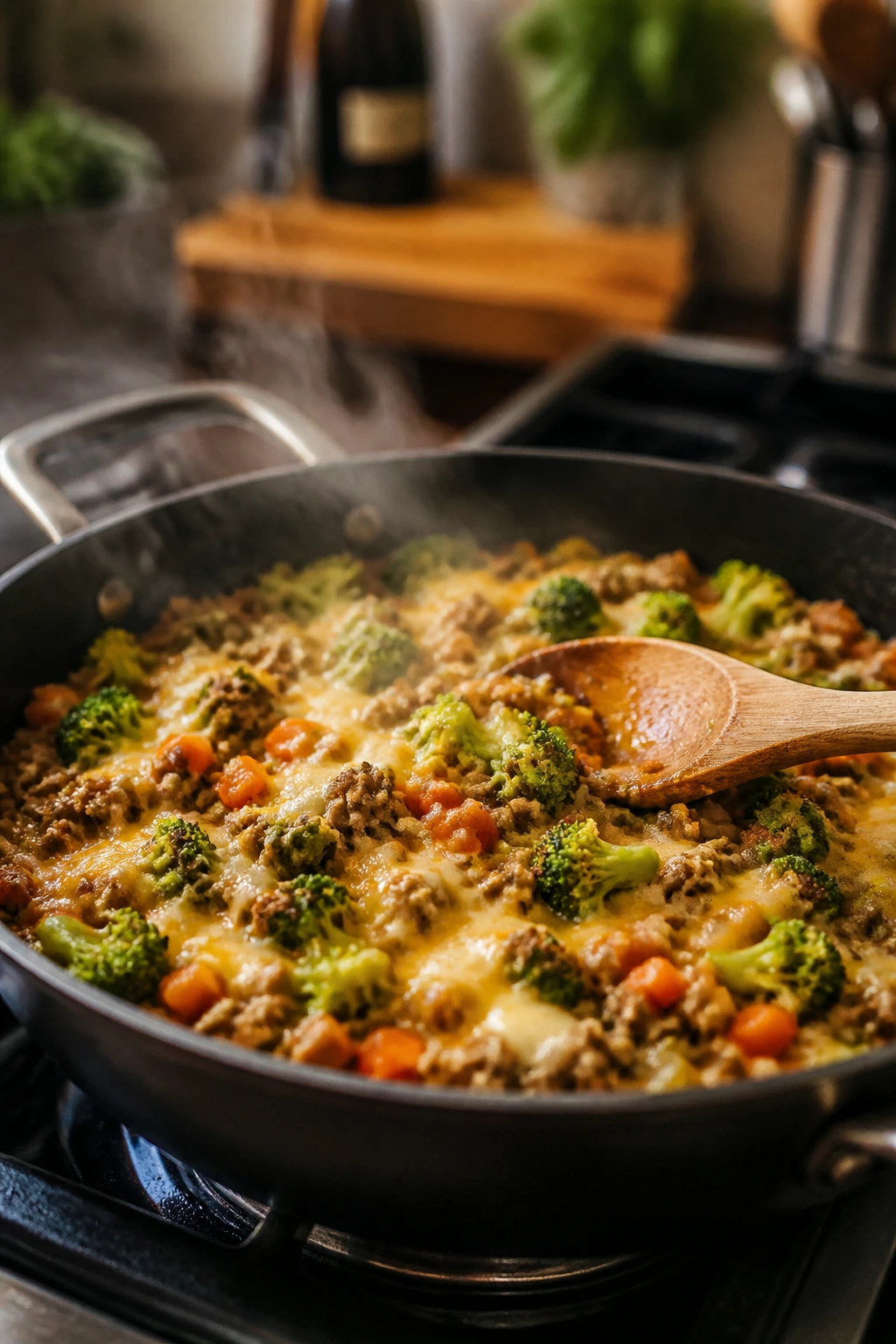 Sizzling one-pan weeknight dinner in a real kitchen