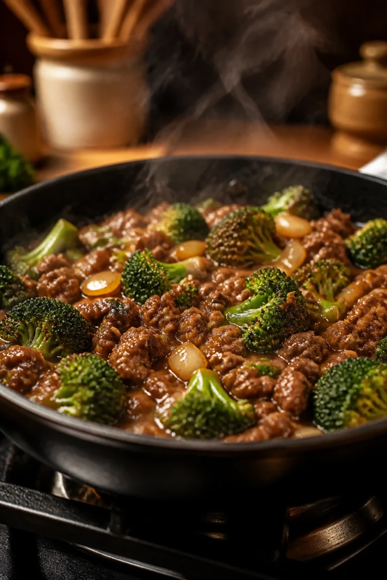 Juicy Hamburger Broccoli for a Hearty Dinner