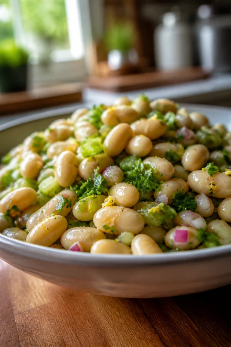 Zesty White Bean Salad with Homemade Dressing